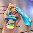 thumbnail image 3 of Llaveros Kawaii lindo Hello KT Llavero Anime Llavero con pulsera de PVC suave llavero accesorios mujeres, 3 of 4