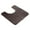 Coffee, variant on Generic Microfiber Bathroom Contour Rug (20x20, Brown) Shaggy Soft and Absorbent, Non Slip, Thick Plush, Machine Washable U Shape Toilet Rug for Bathroom