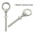 thumbnail image 4 of M3x60 1/8"x1.97" Stainless Steel Eye Bolts Threaded Screw Eyebolt Shoulder Ring with Nuts Washers 4 Set, 4 of 5