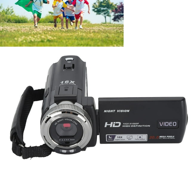 Cámara De Vídeo, Pantalla LCD TFT De 3 Pulgadas 1080P HD 30MP Videocámara Con Sensor De Imagen CMOS De Alta Para Vlogging