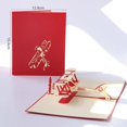 thumbnail image 1 of Minkissy 1Set 3D Greeting Card Airplane Party Decorations Red for Graduation, 1 of 8