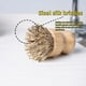 thumbnail image 5 of Protege el condimento de hierro fundido antiadherente, cepillo para fregar de hierro fundido, forma ergonómica para un agarre cómodo, cerdas de nailon densamente compactas para aflojar los residuos, 5 of 5