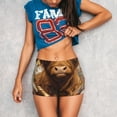 thumbnail image 3 of Lsque Cow With Butterflies Lilies Pattern High Waisted Biker Shorts for Women-Tummy Control Fitness Athletic Workout Running Yoga Gym Shorts,Moisture-Wicking-Small, 3 of 9