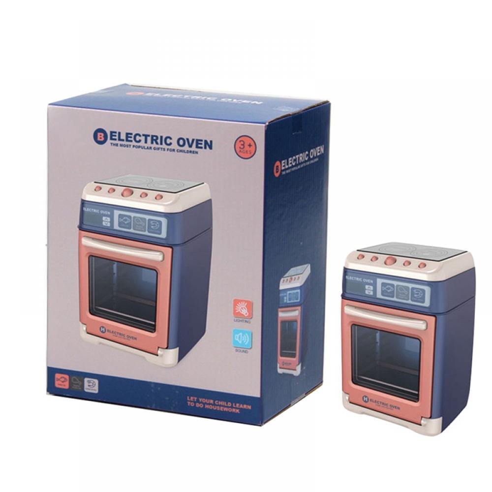 Child Kids Toy Pretend Kitchen Electric Machine Cooker Oven Play Set w/ Lights 