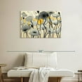 thumbnail image 2 of Elephant Stock Snow Day Gray Flower Wall Art - Horizontal Canvas Wall Art - Living Room Wall Decor - Floral And Botanical Canvas - Gray And Yellow Decor By Shirley Novak - 36" x 24", 2 of 8