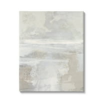 Stupell Industries Foggy Abstract Landscape Abstract Painting Gallery Wrapped Canvas Art Print Wall Art, 36 x 48
