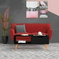 thumbnail image 1 of vidaXL Coffee Table Black 100x49.5x43 cm Engineered Wood, 1 of 4