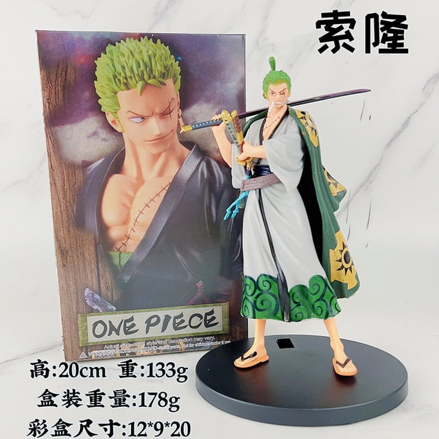 Un conjunto completo de figuras de anime de One Piece, modelos, batallas con Zoro y los Tres Mil Mundos, muñecos, adornos de regalo, venta al por mayor.