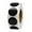 Black, variant on Pack of 500 1" Round Color Coding Labels, 8 Bright Neon Colors, 1"