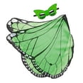 thumbnail image 4 of Ala de mariposa Hugo Cape Costume Photo Prop Cosplay Angel Elf Verde, 4 of 8