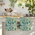 thumbnail image 4 of Green Palm Leaf Microfiber Kitchen Towel, Tropical Plants Retro Pastoral Summer Soft Absorbent Dish Towels, Quick Drying Washable Dishcloths for Kitchen Cleaning, Drying Dishes, 18x28 Inches, 4 of 9