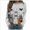 A8-Grey, variant on Sweatshirts for Women Cute Ghost Sleeve Halloween Crewneck Pullover Fall Casual Long Sleeve Tops(Orange,XL)