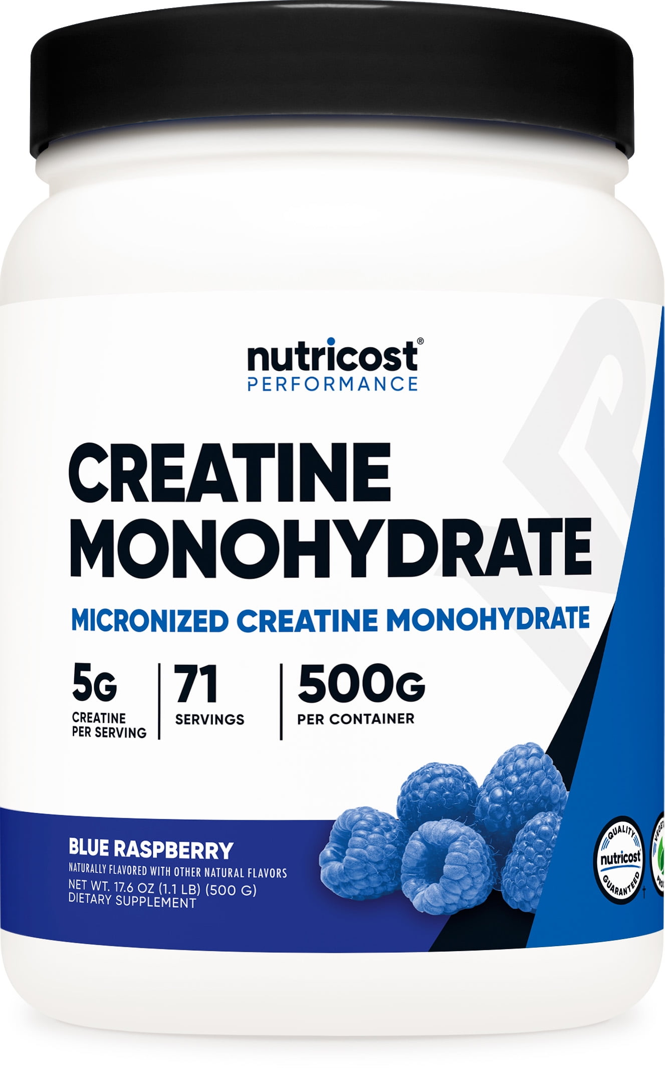 Nutricost Creatine Monohydrate Supplement Powder (500 Grams) (Blue ...