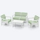 thumbnail image 5 of Juego de Muebles para Jardín, Set 4 Piezas, Sofá Doble, 2 Sillones y Mesa de Centro, Plástico Resistente RIMAX, 5 of 11
