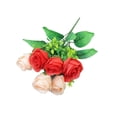 thumbnail image 2 of Ramo de Rosas Artificiales Seis Cabezas | Flores de granada simuladas realistas | Azul, Rosa, Beige, Rojo, Verde | Disposición decorativa de plástico de 14,17x5in | Resistente al desvanecimiento, 2 of 6
