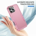 thumbnail image 3 of Compatible with Apple iPhone 16 Pro Max Case for Women Men, Military Grade Shockproof Drop Protection Anti-Scratch Bumper Rugged Matte Phone Case Cover for iPhone 16 Pro Max, Pink, 3 of 7