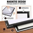 thumbnail image 4 of BENTISM 24" x 36" LED Light Box Movie Poster Display Advertising Art Picture Frame, 4 of 9