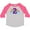 Heather and Hot Pink, variant on Inktastic 2nd Birthday Rainbow Cute Girls Girls Toddler T-Shirt