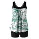 thumbnail image 3 of Trajes de Baño Modestos para las Mujeres Traje de Baño de Eslinga de Impresión de Hojas de Flores Multicolores, Cintura Alta Y Tops de Traje de Baño de Apoyo para las Mujeres, 3 of 6