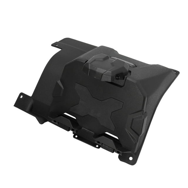 yeacher Universal Tablet Holder with Storage Compartment for Defender HD5 HD8 MAX ATVs - Durable Black Polyethylene Design, Adjustable for 5.1-10 Inch Devices, Easy Installation, Weather-Resistant