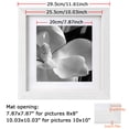 thumbnail image 2 of 2-In-1 10x10 Picture Frame Multi Photo Frames Collage for Wall or Tabletop Display Quality Solid Wood Frame, Easy Type Action to Remove the Backing,can Be Hung Horizontally or Vertically, 2 of 6