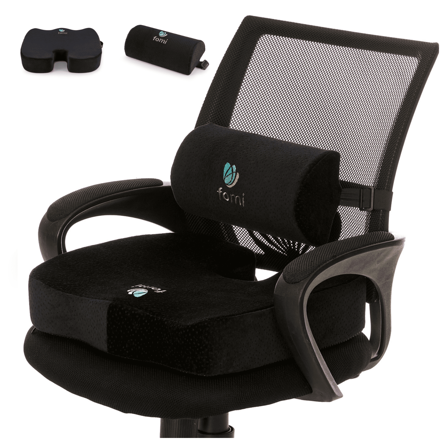 Everlasting Comfort Seat Cushion and Lumbar Support Pillow Combo