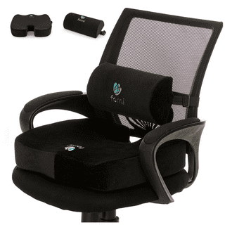 WHEELCHAIR,LUMBAR SUPPORT,BLACK,16X17IN, Mobility Aids