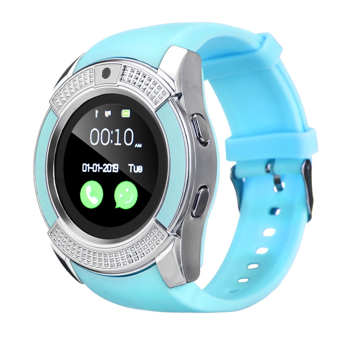 v8 bluetooth smart watch sports fitness tracker sd card sim card smartwatch phone pedometer sleep monitor