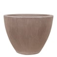 thumbnail image 2 of Ecobo 16.9 inches tall Eco-Friendly Round Pot Planter,Garoa Indoor/Outdoor use,Durable,Versatile&Lightweight,Designed by Brazilian Artisans,Contemporary AllWeather Design-Brown, 2 of 6
