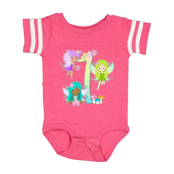 Inktastic Flower Fairies First Birthday Boys or Girls Baby Bodysuit