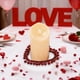 thumbnail image 5 of Uuiauoio Valentine Candle Rings Wreaths Red Heart and Berry Candle Holder Rings Red Pip Berry Candle Rings Mini Wreaths for Valentine's Day Wedding Windows Table Centerpieces, 5 of 6