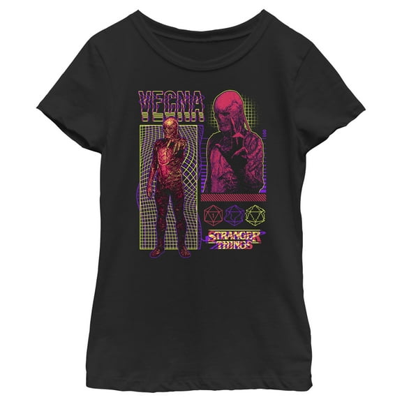 Netflix Girl's Stranger Things Vecna Evil Villain Graphic T-Shirt