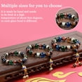 thumbnail image 5 of Pulsera de vidrio de colores multicolores, cuentas de Buda, pulseras elásticas de cuentas de meditación de yoga para hombres y mujeres, 5 of 5