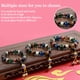 thumbnail image 5 of Pulsera de vidrio de colores multicolor, cuentas de Buda, pulseras elásticas de cuentas de meditación de yoga para hombres y mujeres, 5 of 5