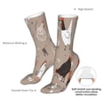 thumbnail image 4 of Cauagu Chicken Pattern Fun Novelty Crew Socks,Casual Athletic Socks Neutral Socks Cozy Crew Socks Christmas Gift, 4 of 7
