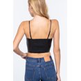 thumbnail image 3 of Blusa Bustier Top Vinipiel Tirantes Negro Cami Active USA Talla Grande Active USA T12296GN-2, 3 of 3