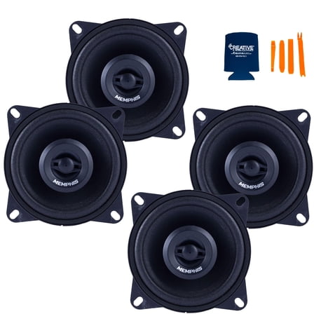 Memphis Audio 2 Pairs of SRX42 Street Reference 4" Coaxial Speakers
