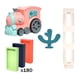 thumbnail image 4 of Tren eléctrico de construcción automática, bloques de construcción, juguetes para niños pequeños rosa con 180 piezas, 4 of 9