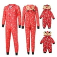thumbnail image 2 of ICHUANYI Liquidación Hombres Ciervo Con Capucha Mameluco Mono Familia Pijamas Ropa De Dormir Traje De Navidad ICHUANYI WER202308245889, 2 of 9
