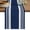 Blue, White, Indigo, variant on Farmhouse Black Short Table Runner 36 Inches Long, Aesthetic Modern Line Striped Cotton Linen Table Runners Dresser Scarves, Fabric Tabletop Scarf Furniture Cover for Home Dinner Party Decor 13"x36"