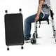 thumbnail image 4 of Asiento ajustable para andador, asiento plegable acoplable para personas mayores con discapacidad, rango de 51 a 61 cm (cuero), 4 of 5