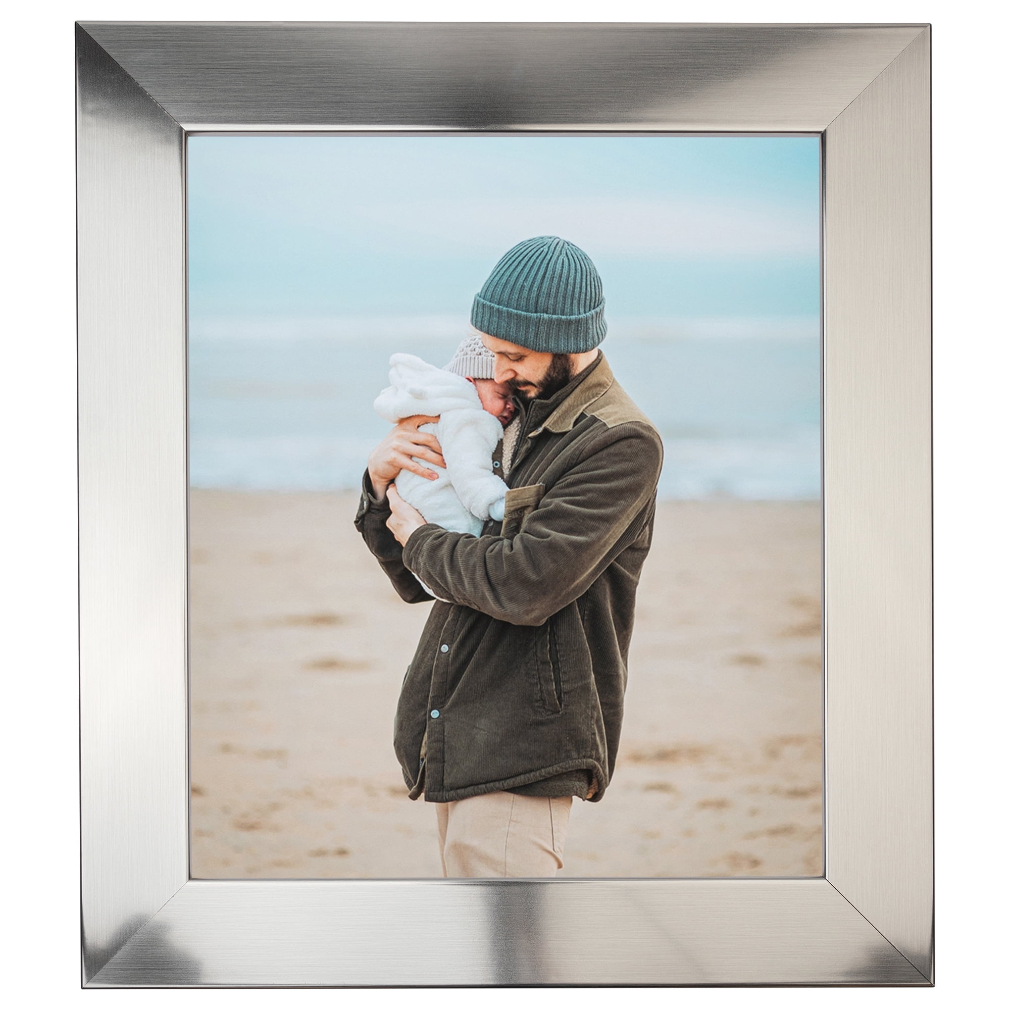 ArtToFrames 18" x 24" Silver Picture Frame, 18x24 inch Silver MDF Poster Frame (WOM-5291),  Pack