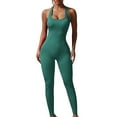 thumbnail image 2 of Timegard Bodysuit for Women Workout Slim Stretch Backless Sleeveless Athletic 1 Piece Yoga Gym Rompers, 2 of 4