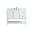 thumbnail image 3 of 42 inch Single Bathroom Vanity in White with Backsplash, 3 of 8