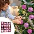 thumbnail image 1 of Juego de 16 bolas navideñas | Bolas colgantes de plástico de 6 cm para decorar árboles de Navidad, fiestas y bodas, 1 of 4