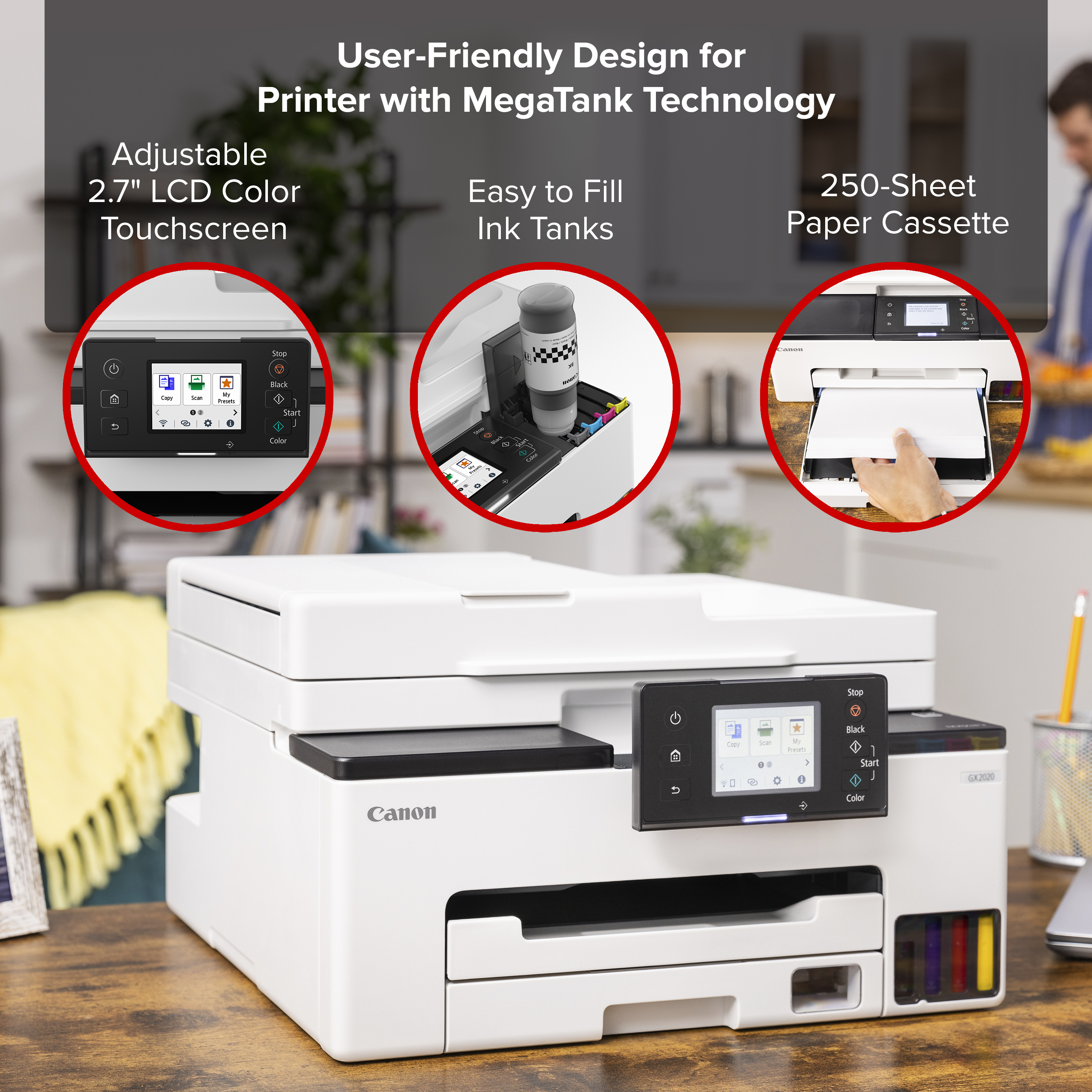 Canon MAXIFY GX2020 All-in-One MegaTank Printer photo 5