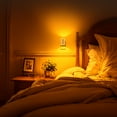 thumbnail image 5 of LOHASLED Set of 2 White & Chrome Amber Night Light with Sliding Dimmer, 5 of 7