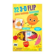 Mello Smello Valentine's Day 3-D Flip Dance Challenge Valentines Kiddie Cards, 32CT