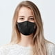thumbnail image 1 of 8 máscaras, máscara facial de tela transpirable, con válvula de aire y orejeras, reutilizable, suave, lavable, duradera para uso público diario, negro LingWen 8390615571302, 1 of 1
