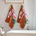 thumbnail image 4 of Easter Rabbit Ears Hand Towels, Flowers Egg Hunt Kitchen Towel Ultra Soft and Absorbent,Decorative Fingertip Face Towel for Bathroom Hotel, 2 PCS, 28.3"x 14.4", 4 of 5